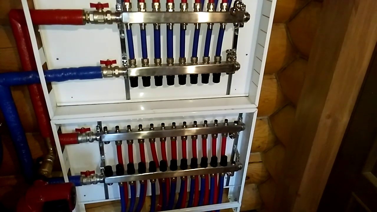 Отопление в деревянном доме из оцилиндрованного бруса. Котёл Protherm ...