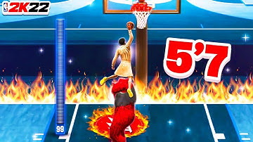 The POWER of a 99 DRIVING DUNK on a 5