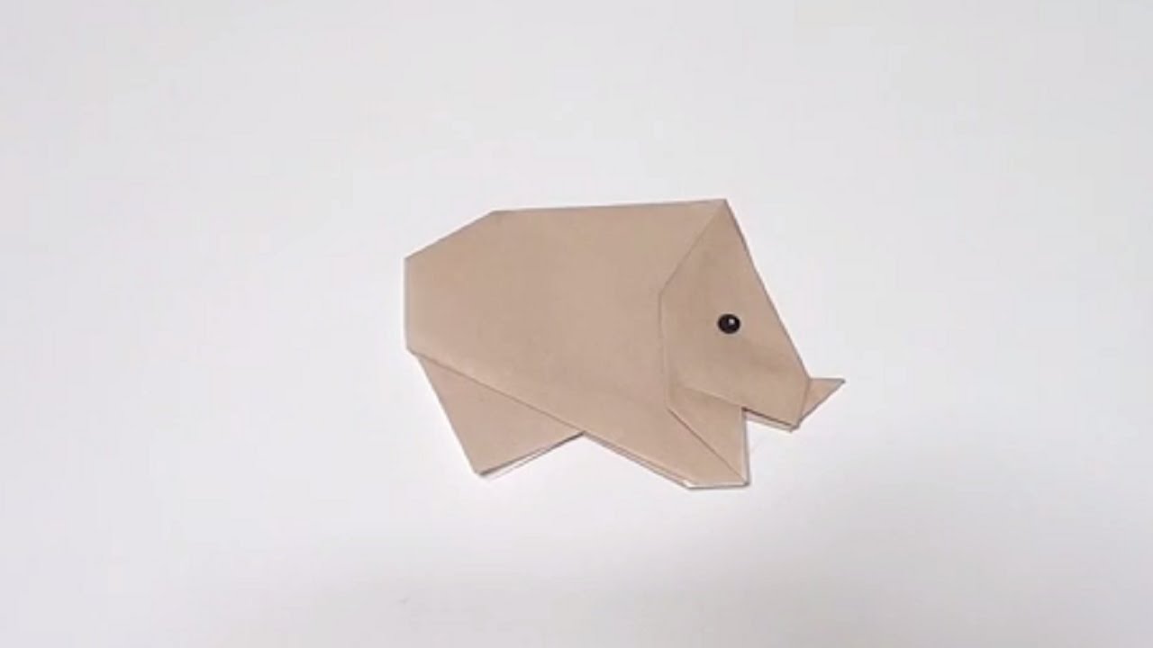 サイ 折り紙 Rhinoceros Origami Youtube