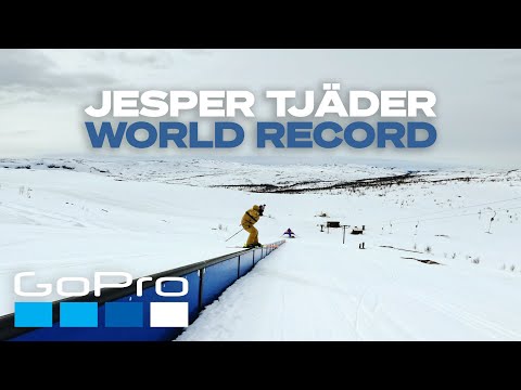 GoPro: Jesper Tjäder's World Record Rail Slide on Skis