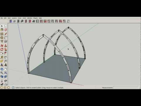 Gothic Arch Greenhouse    Plan Tutorial: 3 . Construction 