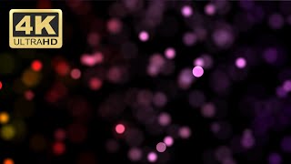 Motion Graphics Background Loop 4k - Colorful Bokeh Particles Blur Effect - Free Download