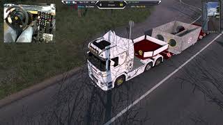 ETS2 1.48.5 - Scania G500 SUPER - Fuchs rain overflow basin (25T) from (UA) Korosten to Lutsk