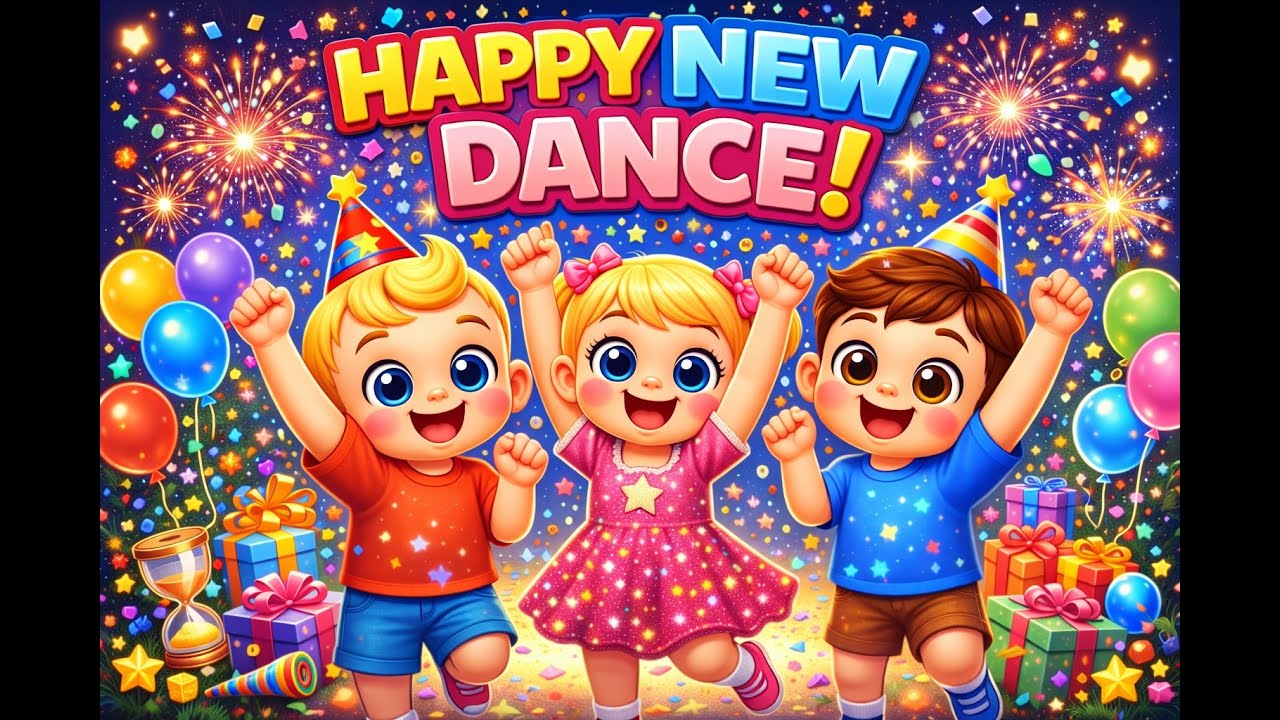 Happy New Year Dance! 🎉🕺 | New Year Song for Kids | Pop Kids School