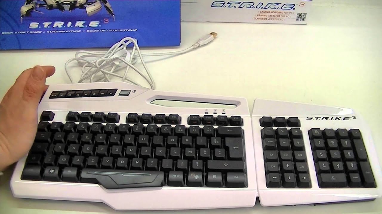 3 Gaming Keyboard for PC Mad Catz S.T.R.I.K.E White 3 Gaming Keyboard for PC Mad Catz S.T.R.I.K.E White