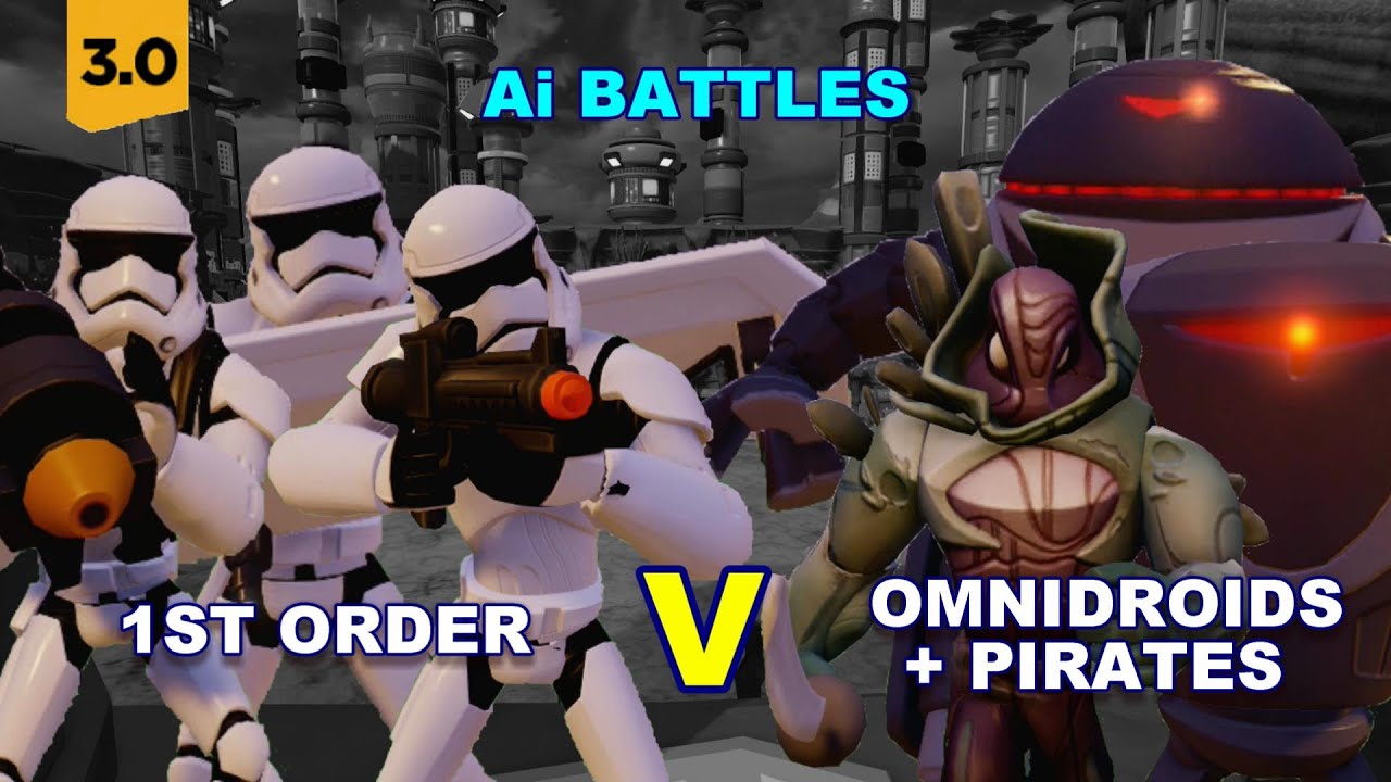 Disney Infinity 3.0 Ai Battles First Order v Omnidroids + Pirates