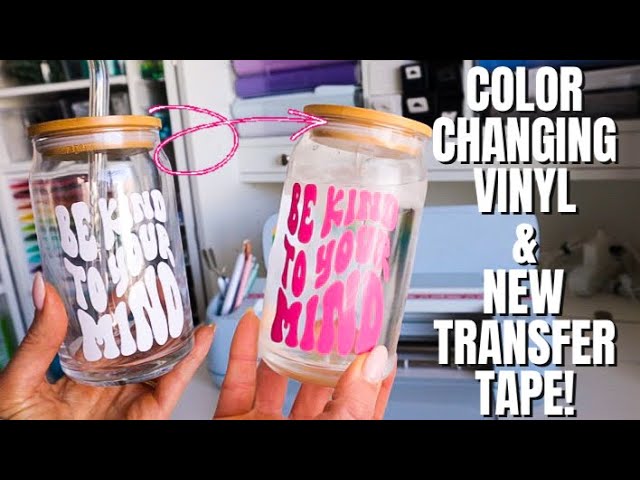 trying color changing vinyl & i got new transfer tape - it's SO GOOD! 