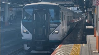 【ジョイント音最高！】E257系2000番台ｵｵNA-13編成が回送電車として大船駅2番線を通過するシーン（2025.2.8.10:48）