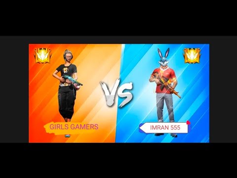 IMRAN 555 1 VS 1 GIRLS GAMAR BEST CLASH SQUAD CUSTOM ONLY HEADSHOTS KIL EPIC MATCH GARENA FREE FIRE