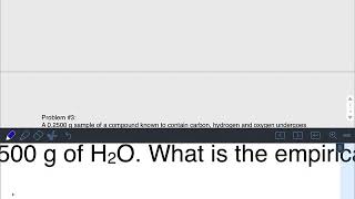 Calculating the Empirical Formula of a Hydrocarbon Using Combustion Analysis Methods