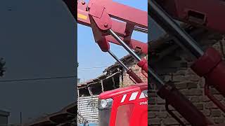 Massey 9563 CRDI 4wd #Tractor #Hydra #Crane #Demo #Short #Shorts