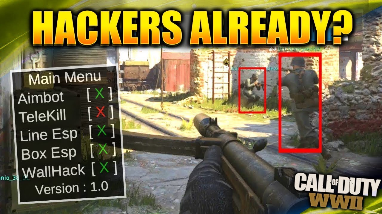 HACKERS in Call of Duty WW2 ALREADY? (COD WW2 God Mode Hack Glitch) - 