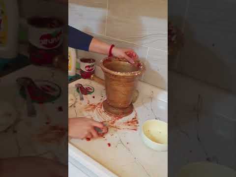 روتين طريقة تنظيف الهاون القديم