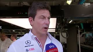 toto wolff post race interview f1 2022 Italian gp #monza monza