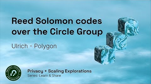 “Reed Solomon codes over the circle group" - Ulrich