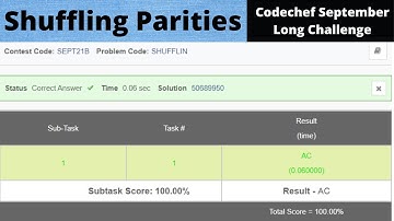 Shuffling Parties Codechef | Shuffling Parties Codechef Solution | Codechef September Long Challenge