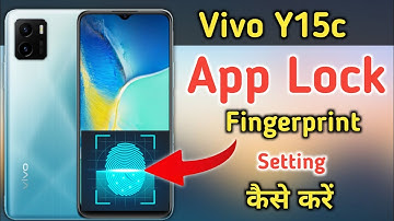 vivo y15c me app lock kaise kare/how to apps lock vivo y15c/app lock setting