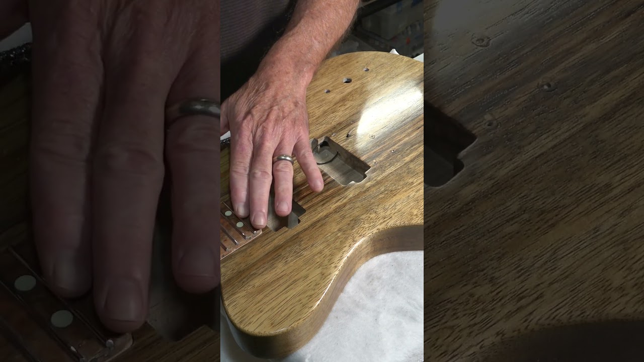 Grounding A Guitar Bridge #guitar #guitarcraft #luthier
