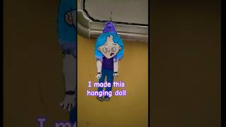 amazing hanging doll ,I made this from paper(cardboard) #artcraft #clay #shortsvideo #movie trailer