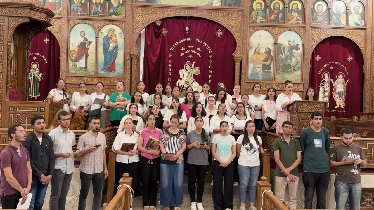 لحن الابركسيس الحزايني خورس ابناء المعلم ميخائيل البتانوني مركز اول الكرازة 2025