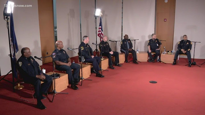 Police Chiefs in Seven Cities address the recent spike in gun violence