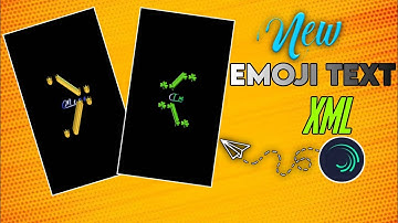 Alight Motion EMOJI Text Presets alight motion video editing #xml