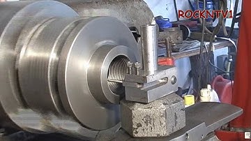 Lathe Machining Back plate 4 jaw chuck pt2