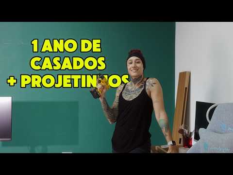 VLOG #14   - FIZEMOS 1 ANO DE CASADOS I DECORAÇÃO DO NOVO STUDIO