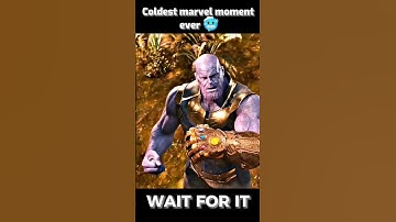 Coldest marvel moment ever 🥶 wait fo end #shorts #thor #marvel #thanos