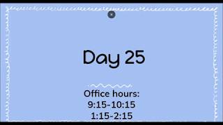 Day 25 CMS Instructional video part 1