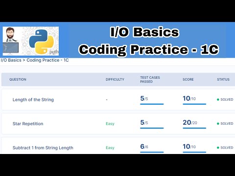 I/O Basics | Coding Practice - 1C Answers | Python | NxtWave | CCBP 4.0