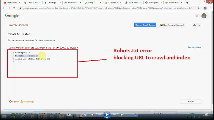 How To Fix Blocked URLs By Robots txt Error   Tutorial On Robots TXT File