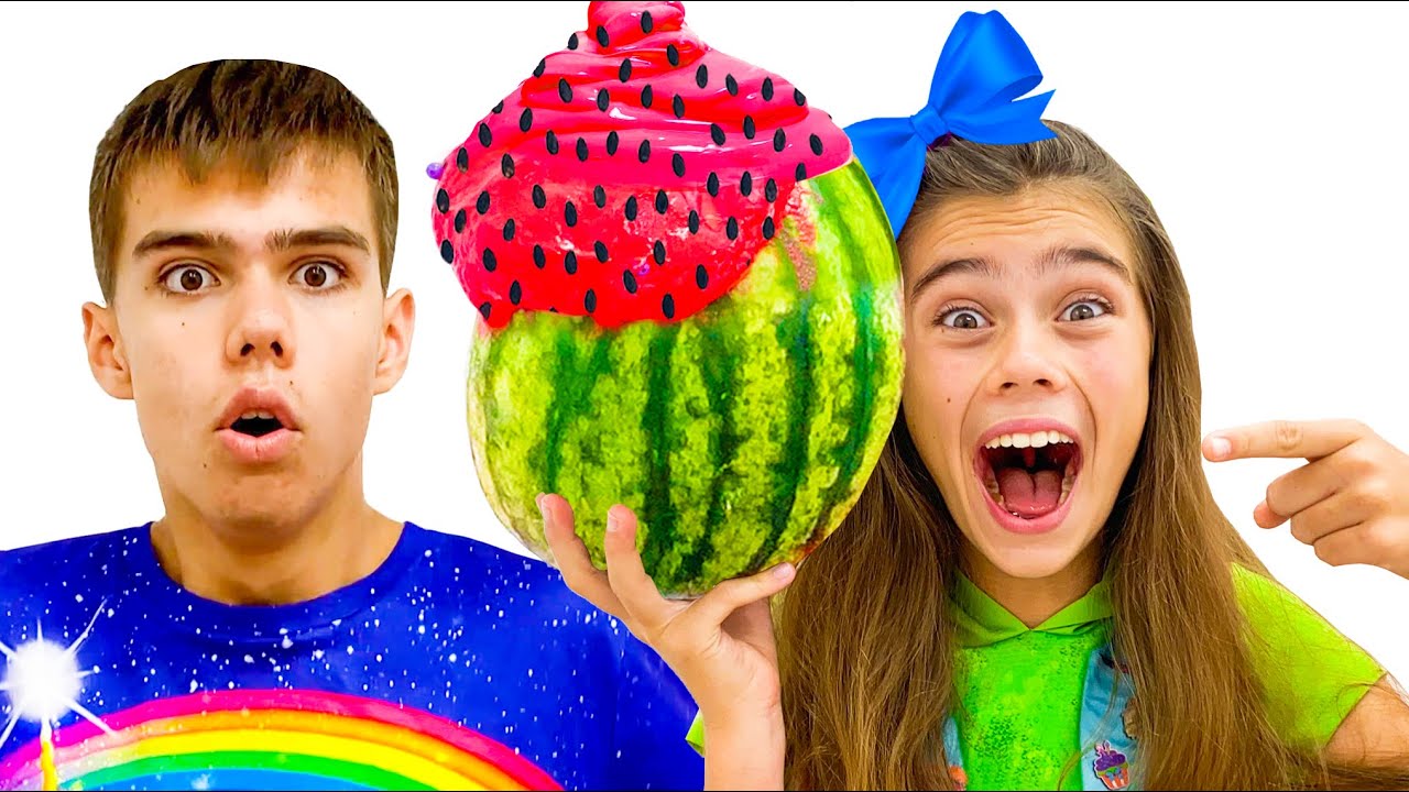 Nastya y amigas hacen un limo gigante en casa