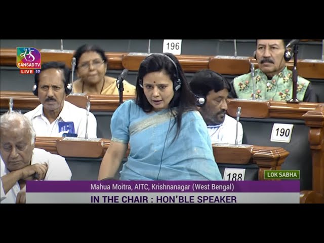 Mahua Moitra speech: TMC MP Mahua Moitra hurls abuses in Lok Sabha; BJP  moves privilege motion - The Economic Times Video