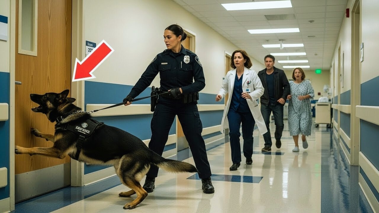 Un perro K9 no paraba de ladrar en la habitación 207 de un hospital. ¡Lo que encontraron dentro fue