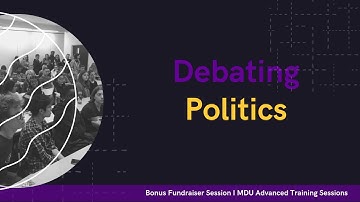 Debating Politics - Advanced Training Debate Workshop: Ukraine Fundraiser (Bonus)