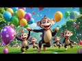 Five Little Monkeys Jump and Count | Counting Song for Kids | Learn Numbers 1 to 5