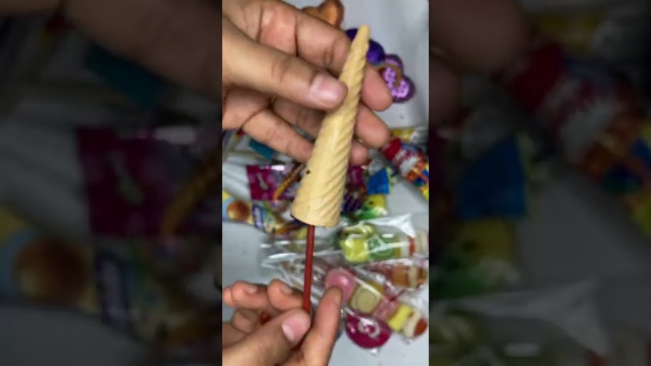 Wonder umbrella shaped wafer cream cone