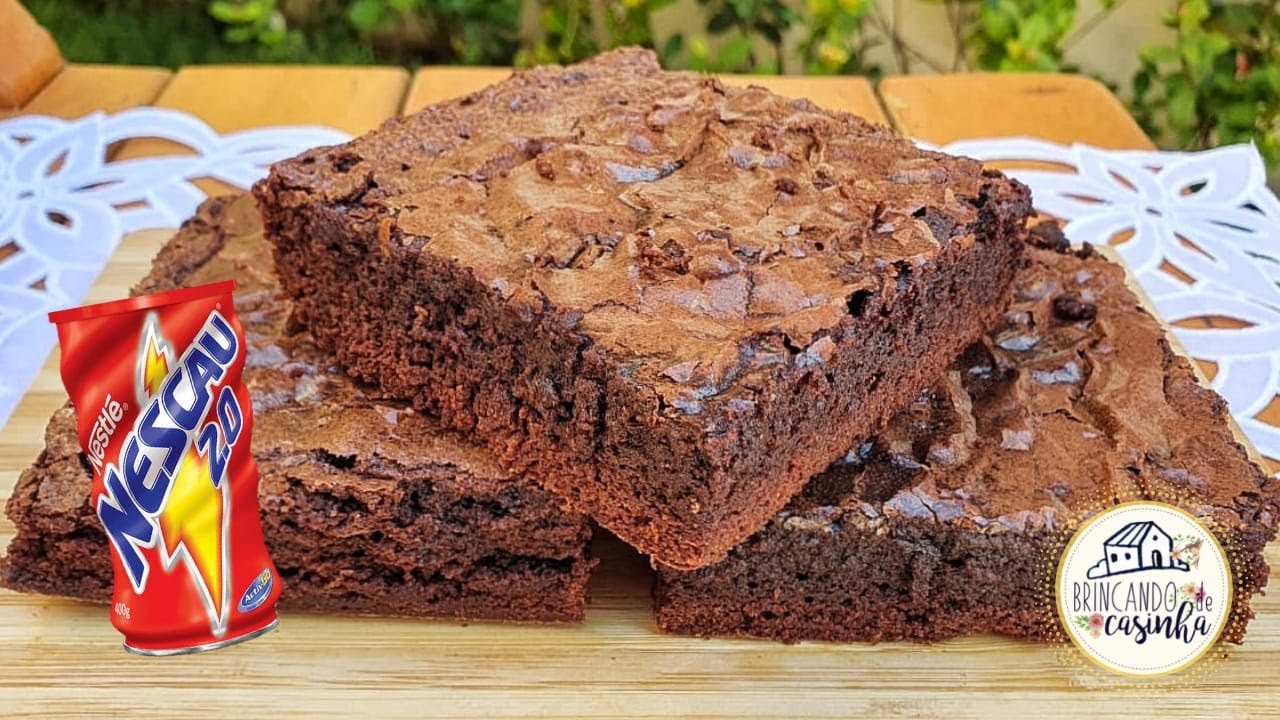 BROWNIE DE NESCAU - O MELHOR, MAIS FÁCIL E ECONÔMICO - Adriana Fernandino
