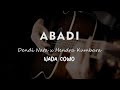 ABADI // Dendi Nata ft Hendra Kumbara // KARAOKE GITAR AKUSTIK NADA COWO ( MALE )