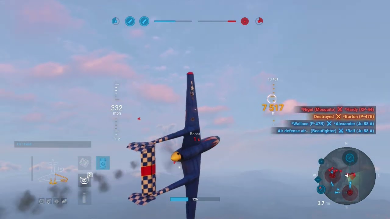 World Of Warplanes Vultee XP-54 Swoose Goose Tier 6 Premium