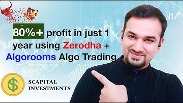 80% Profit with Algo Trading in Zerodha using Algorooms | Supertrend Indicator Backtesting results