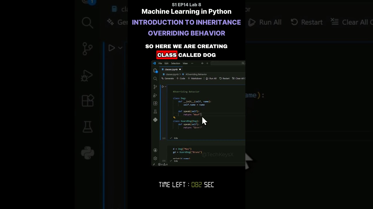 V S1 EP14 Лабораторная работа 8 Машинное обучение на Python Введение в наследование Переопределен...