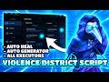 *NEW* Violence District Script (PASTEBIN 2026) ( NO SKILLCHECK , ESP , KILL ALL , WALKSPEED )