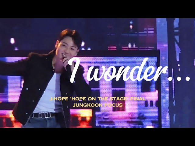 [Fancam] 250613 제이홉 - i wonder...(feat. 정국) @j-hope 'HOPE ON THE STAGE FINAL' in GOYANG(JK focus)