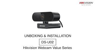 Hikvision DS-U02 Webcam Unboxing & Installation