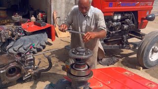 60 Years Old Mechanic Repairing Fiat Tractor 640 Differential Gear II Rapair Gear Differential II