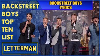Backstreet Boys Top Ten List | Letterman