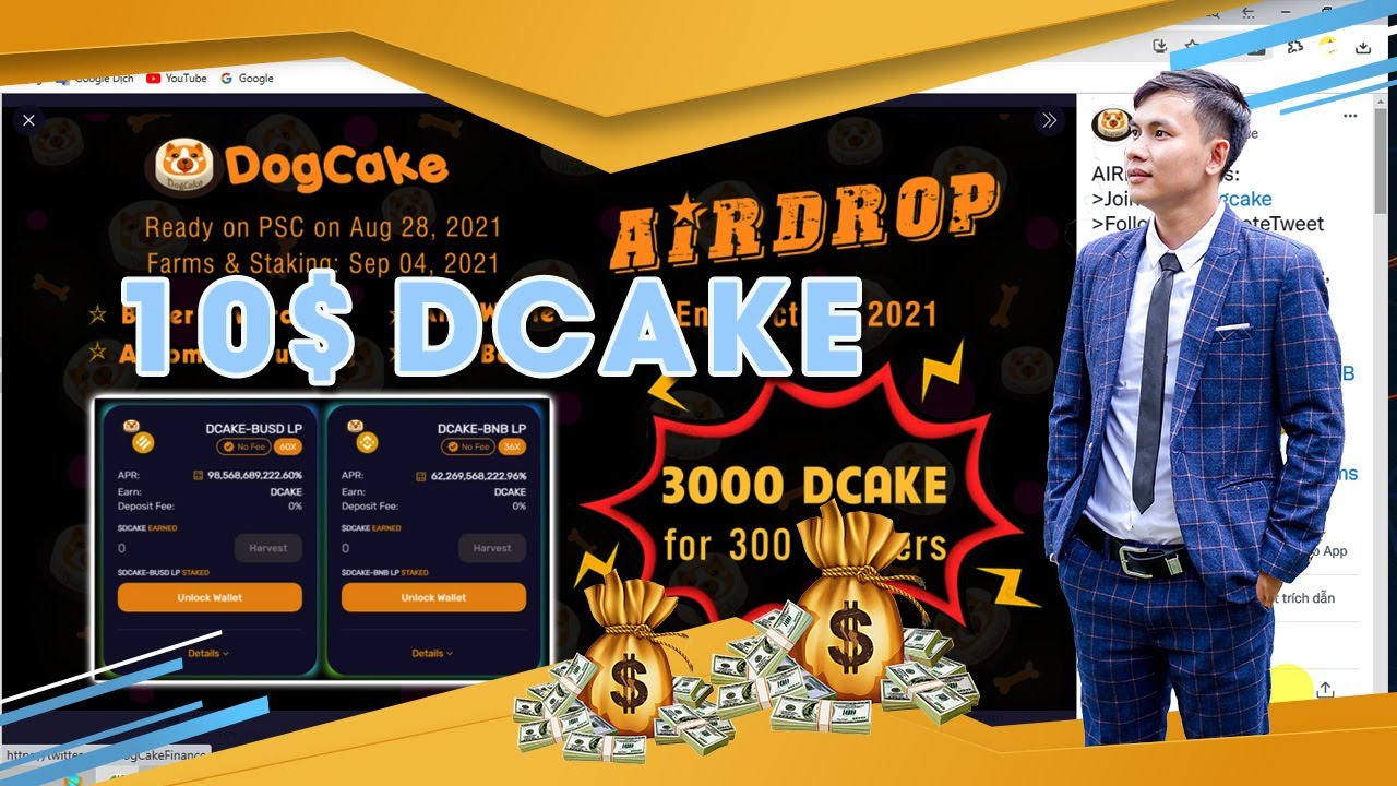 nano finance คือ  2022 Update  Airdrop nhận 10$ DCAKE Token dự án Dogcake Finance ngày 25/10 phân phối