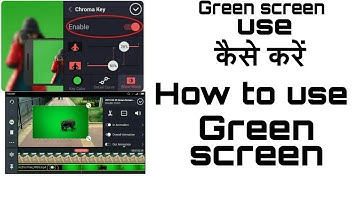 How to Use Green Screen Effect/Chroma Key On Android Devices/Kinemaster Tutorial In Hindi